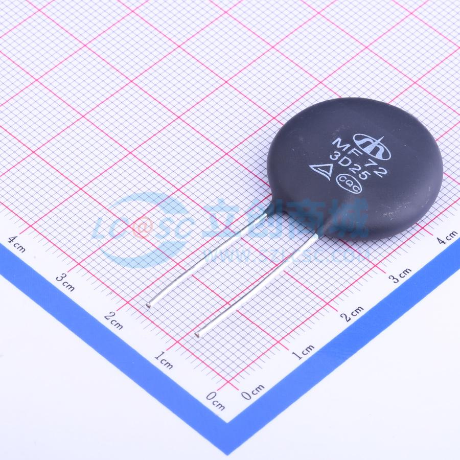 NTC热敏电阻 MF72 3D25 插件,P=10mm 3Ω 2800K ±20% 电子元器件