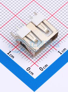 USB连接器 XUDF-012-0109 插件 USB 2.0AF 180度直插板10.0长 卷