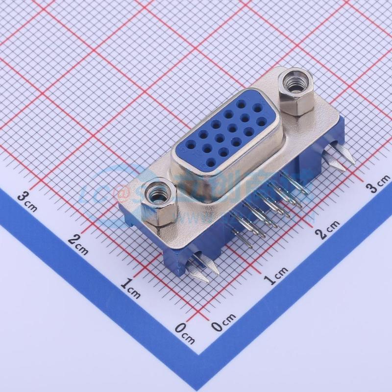 FDB1519-F0DB300U1KA 弯插 D-Sub 母 15P 弯插 D-Sub/VGA连接器