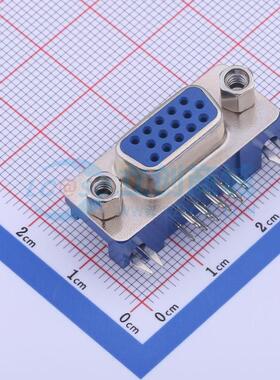 FDB1519-F0DB300U1KA 弯插 D-Sub 母 15P 弯插 D-Sub/VGA连接器