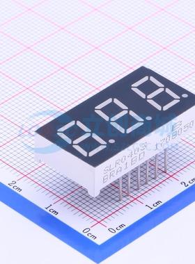 LED数码管 SLR0403BRA1BD 插件 3位 红色 共阳极 电子元器件配单