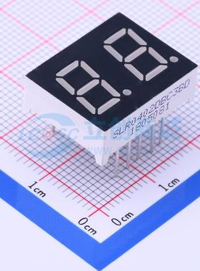LED数码管 SLR0402DBC3BD 插件 2位 蓝色 共阴极 电子元器件配单