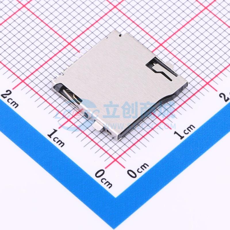 SIM卡连接器 TFC6A-N1S1-2000-A SMD TF卡座沉板6A 正贴 原装正品