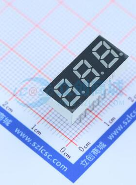 LED数码管 FJ2381BH 插件 3位 红色 共阳极 原装 电子元器件配单