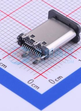 USB连接器 USB-309GC-B-SU SMD 4支脚 Type-C 立贴 24P 原装正品