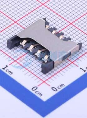 SIM卡连接器 SMO-1580 SMD 拔插式 MicroSIM卡 卡座 2.3mm 原装