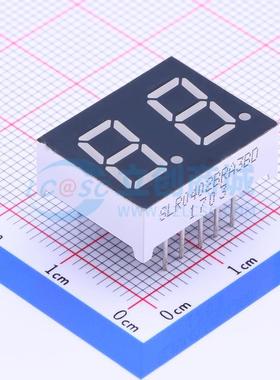 LED数码管 SLR0402BRA3BD 插件 2位 红色 共阳极 电子元器件配单