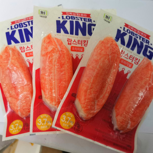 韩国原装进口思潮大林鳕龙虾模拟蟹肉蟹棒140g2袋罗森蟹肉棒即食