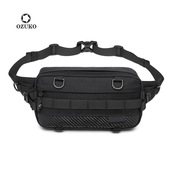 ozuko男士 腰包运动战术腰包斜挎包户外潮牌男士 包包手机包休闲包