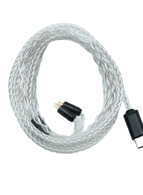 8芯铜镀银麦克风Typec端口耳机线MMCX0.78MM/2PINQDCTFZ IM50IM70