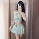 泳衣女2026新款 性感成人带胸垫分体泡温泉海边度假 高级感吊带裙式
