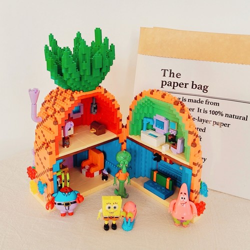 贝乐迪拼装玩具菠萝屋模型女孩