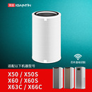 适配352空气净化器x50s x60s滤芯除雾霾甲醛识别x63c复合滤网x66c