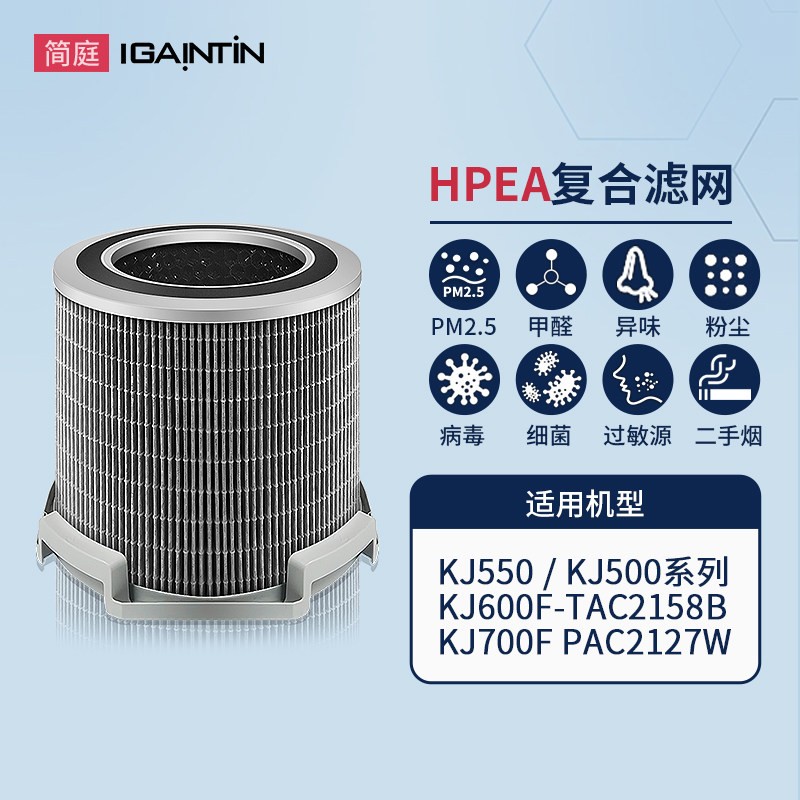 适用霍尼韦尔空气净化器滤网KJ550F-PAC2156W滤芯KJ600F KJ620F