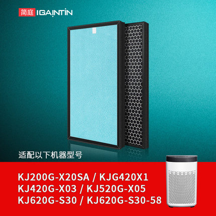 适配苏泊尔空气净化器滤网KJ620G-S30/420G/200G/X03滤芯KJG420X1