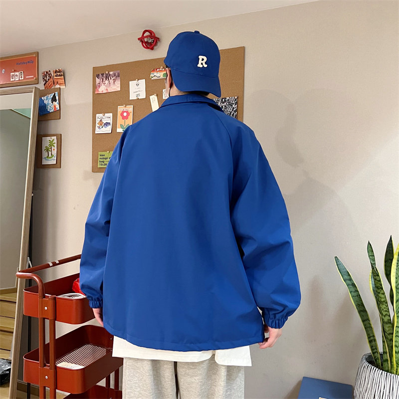 22秋季新款克莱因蓝港版宽松夹克潮男女休闲外套8801P65,男装夹克,电商A113-2