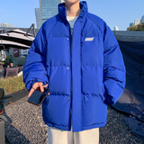 高品质抖音质量立领加厚港风棉衣男冬季潮纯色情侣外套310B-2P90，男装棉衣，电商A113-2