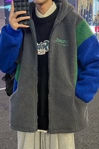 羊羔绒外套男上衣港风外套棉衣羊羔毛棉服310B-2-C03-P125控158图片
