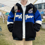 刺绣字母冬装加厚棉衣青少年羊羔毛外套310B-2-C07-P125控价158，男装棉衣，电商A113-2