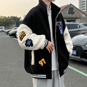 羊羔绒连帽外套男士棉衣 310B-2-C01-P125控价158图片