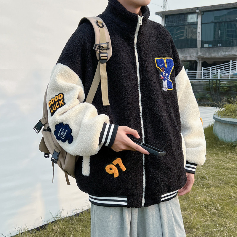 冬款加厚棉衣羊羔绒立领外套男310B-2-C01-P125控价158,男装棉衣,电商A113-2