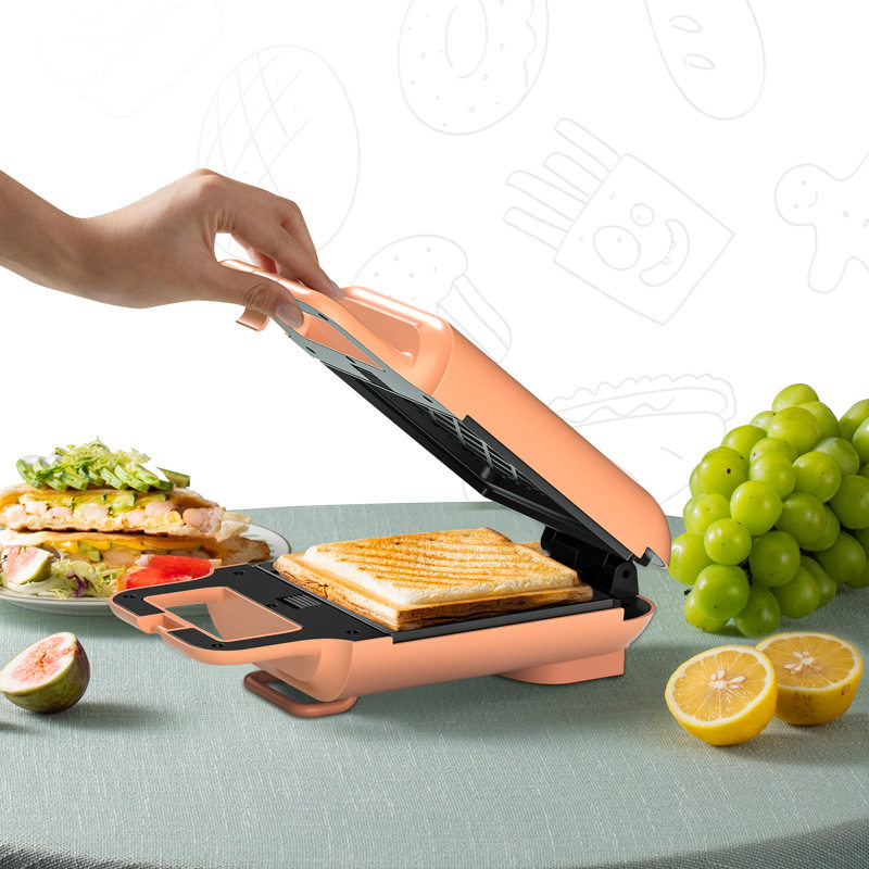 三明治机早餐机家用多功能小型华夫饼烤可拆卸烤盘面包机