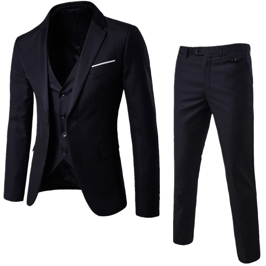 17商务休闲西服三件套新郎伴郎婚礼西装9色现货1812-XF001P185,男装西服套装,星座1812
