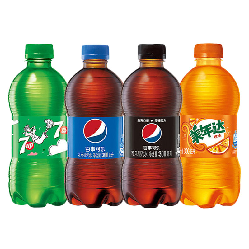 【淘金币专享】百事可乐无糖可乐七喜美年达300ml*6瓶多口味可选怎么样,好用不?
