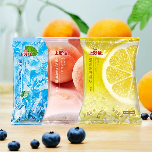 上好佳薄荷糖500g招待糖清新口气