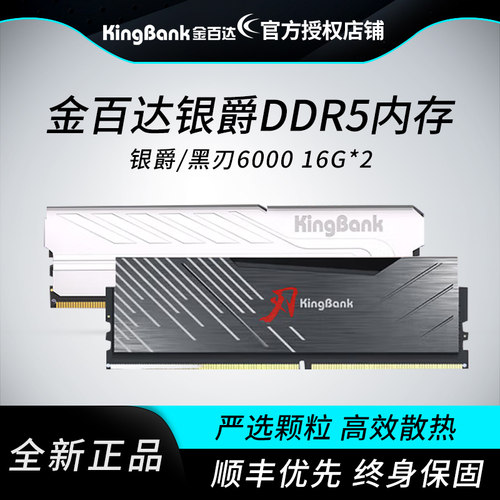 金百达银爵DDR5内存条
