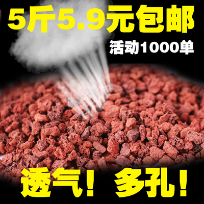 火山石火山岩多肉植物水景造景兰花多肉土铺面土多肉兰石鱼缸包邮
