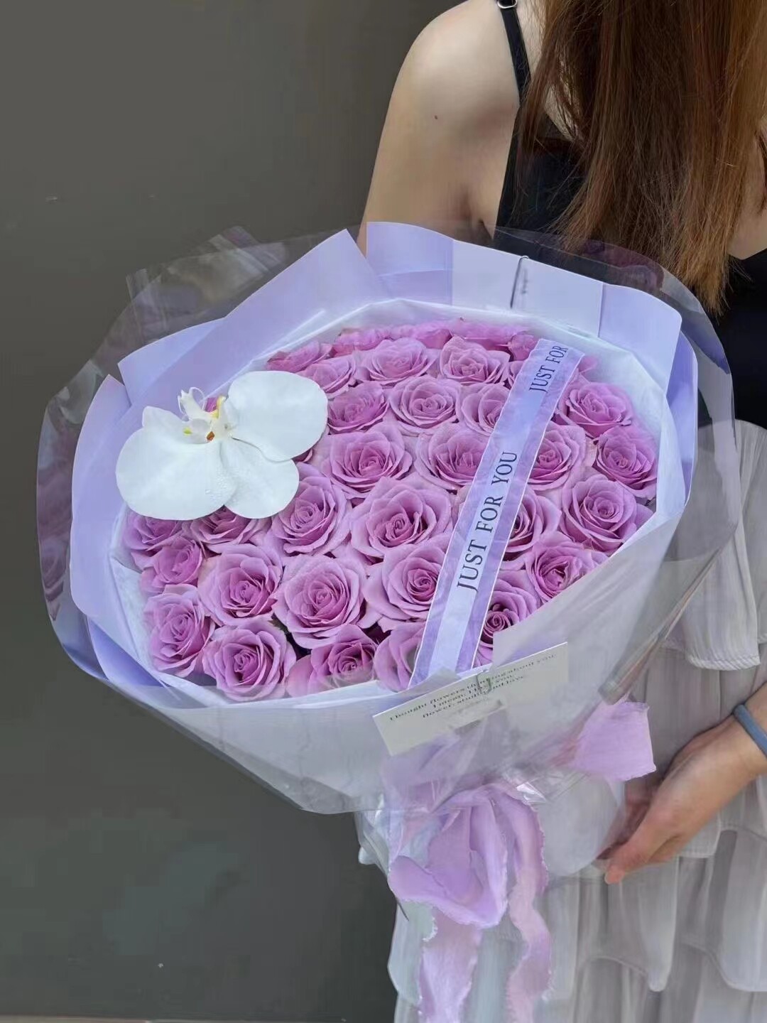 520紫玫瑰海洋之歌花束情人节鲜花速递同城送女友广州深圳重庆