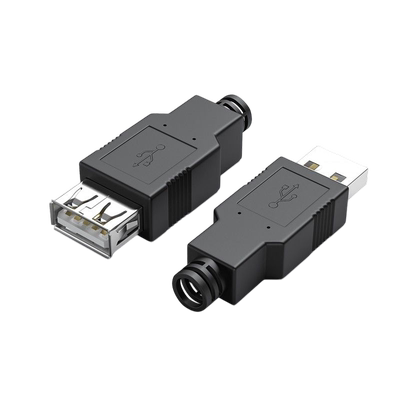 炬信USB焊线头组装式外壳公/母头