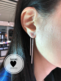 香港专柜代购 英国Carat London 人造钻石耳环  银饰 欧美风 韩风