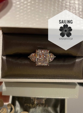 香港英国克拉白金钻石戒指