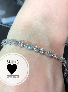 现货香港圆形钻石手链