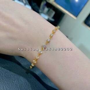 香港专柜代购 英国CARAT LONDON 金色欧美风手链 可调节 韩版简约