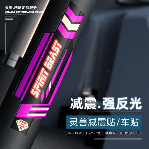 减震贴改装电动摩托车前踏板车