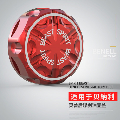 后刹车油壶盖摩托车改装配件适用贝纳利黄龙BJ300装饰刹车油壶罩