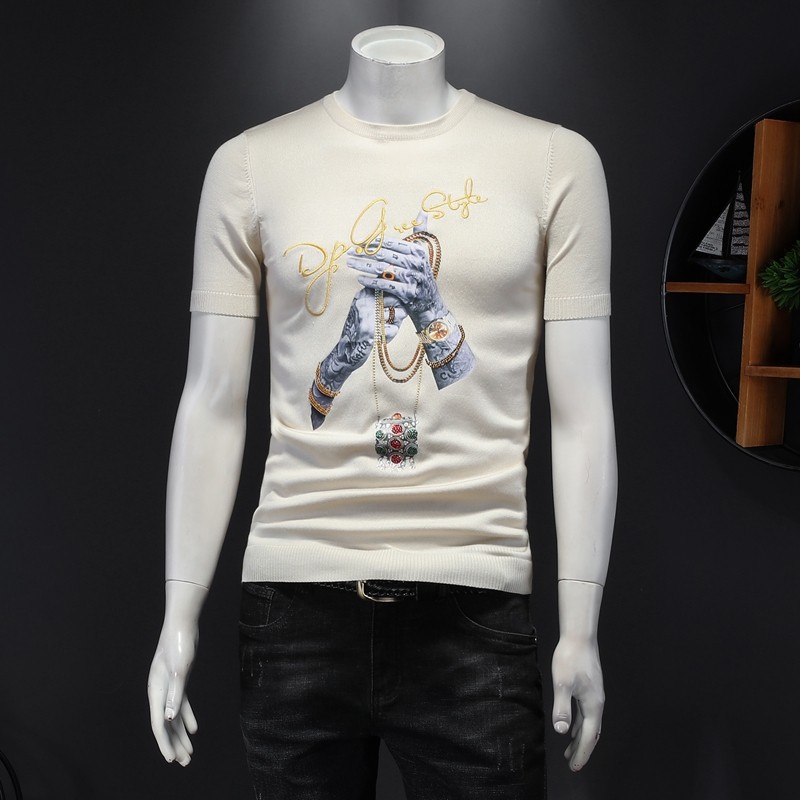 备大货常做2024春季新款针织短袖T恤男士短袖毛衣针织衫2101-P75，男装针织衫/毛衣，钱塘702