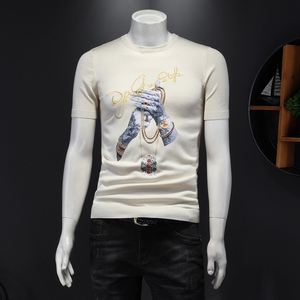 备大货常做2024春季新款针织短袖T恤男士短袖毛衣针织衫2101-P75,男装针织衫/毛衣,钱塘702