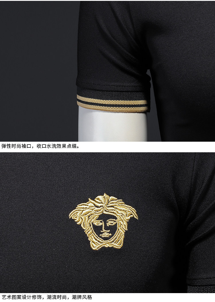 欧洲站2023夏季新款POLO衫男翻领短袖T恤==8878假模图,商品下架区,钱塘702