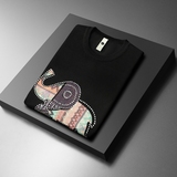 2024新款春季针织短袖T恤男士短袖毛衣烫钻半袖针织衫男8885-P75，男装针织衫/毛衣，钱塘702