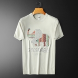 2024新款春季针织短袖T恤男士短袖毛衣烫钻半袖针织衫男8885-P75，男装针织衫/毛衣，钱塘702