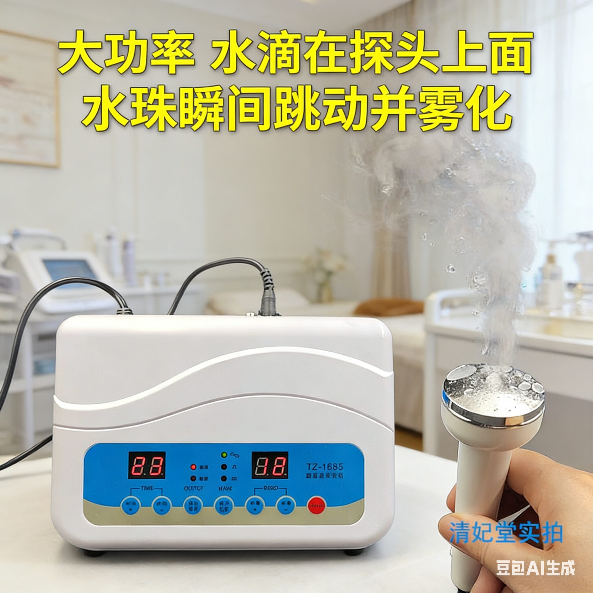 美容院超声波美容仪器导入仪导出面部排毒铅汞家用脸部清洁面仪器