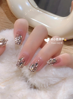 美甲成品手工定制穿戴甲可拆卸
