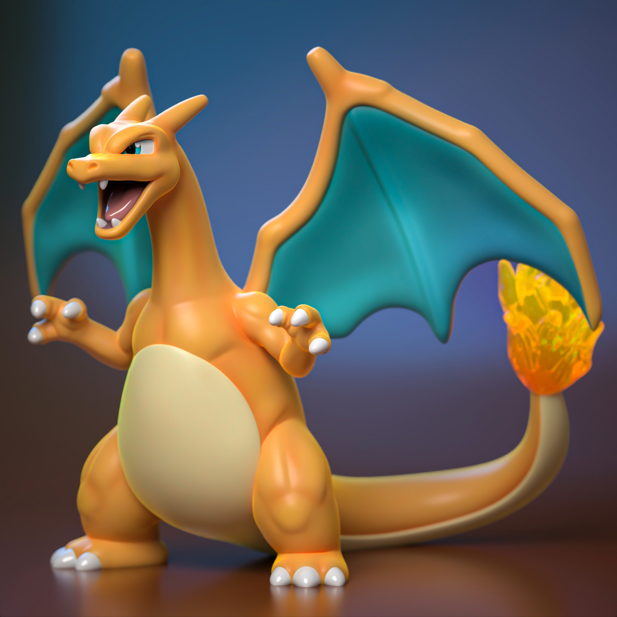 小火龙宠物小精灵宝可梦3D打印GK灰模手办口袋妖怪动漫二次元摆件