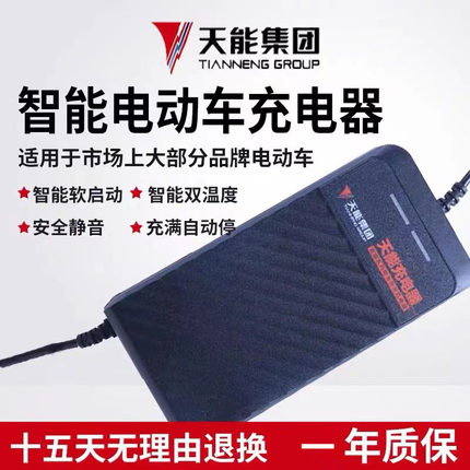 天能电动电瓶车充电器48V20ah60V72雅迪爱玛台铃超威铅酸电池通用