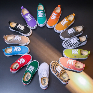 万斯童鞋儿童帆布鞋女2025春秋新款男童布鞋潮韩版一脚蹬板鞋休闲