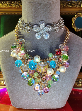 欧美小众设计琥珀昆虫孤品项链